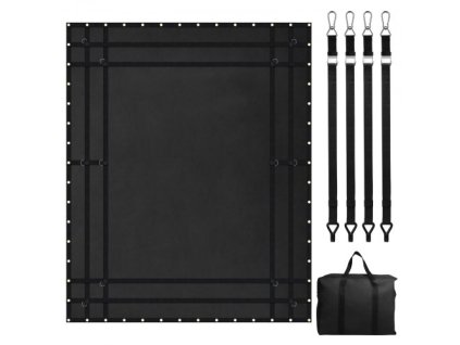 Sieť na prepravu ťažkých nákladov 120" x 105" Nastaviteľné pracky a S-háky