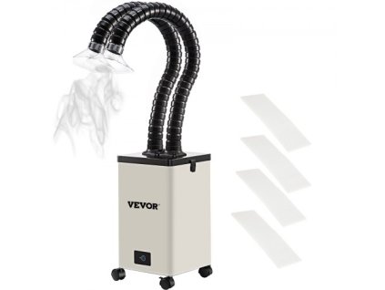 Odsávač spájkovacích dymov , 150W 106 CFM odsávač dymov, 3-stupňový 3-rýchlostný filter s hadicou na spájkovanie, laserové gravírovanie a zváranie pre domácich majstrov
