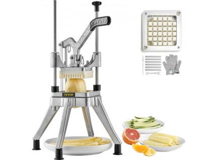 Komerčný krájač na zeleninu a ovocie 1/2´´ čepeľ Heavy Duty Professional Food Slicer na hranolky Kattex Krájač na cibuľu Nerezová oceľ na paradajky Papriky Zemiaky Huby, plátky