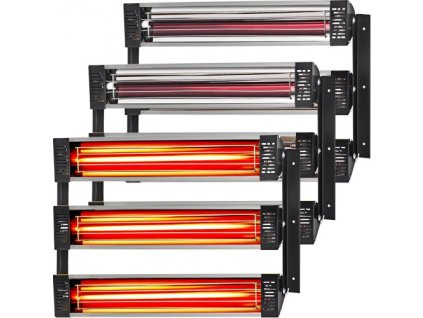 3x Lacktrockner Strahler Infrarotstrahler Heizstrahler Infrarot Lampe 3kW