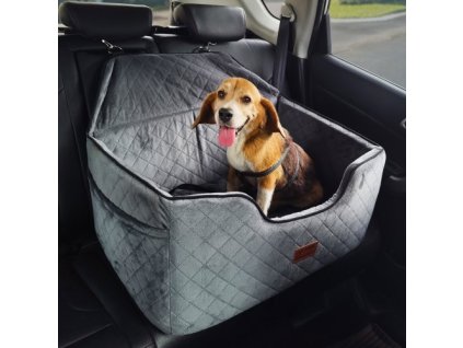 Autosedačka Dog Booster Autosedačka pre stredne veľké psy do 55 lb Grey