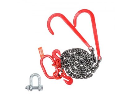 3/8" x 3' G80 vlečná reťaz J hák V reťazová uzda Grab Hook Wrecker 15600 lbs