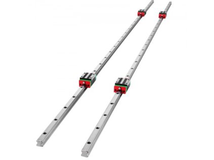 2X 15-1500 mm lineárne vodiace koľajnice so 4 ks Ložiskový blok vozíka s vankúšovým blokom pre 15 mm drážkový blok Štvorcový blok CNC súprava pre lineárne koľajnice