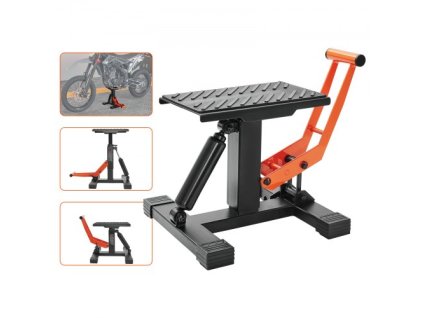 Stojan na zdvíhanie motocyklov, stojan na zdvíhanie motocyklov s kapacitou 440 lb a hydraulickým ovládaním zdvihu, nastaviteľná výška zdvíhacieho stola, na opravu, údržbu motocyklov Dirt Pit, príslušenstvo Dirt Bike
