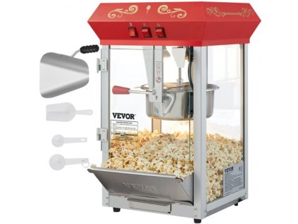 Popper Popcorn Maker 850 W 8 Oz 48 šálok Červená