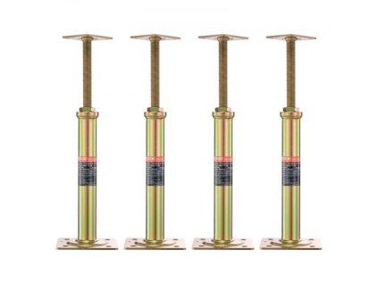 4PCS nastaviteľný podlahový zdvihák Post House Leveling Floor Jack 11,6 "-16" výška