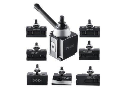 Sada rýchlovymeniteľných držiakov nástrojov 8 kusov držiakov sústružníckych nástrojov pre minisústruh 10"-15"