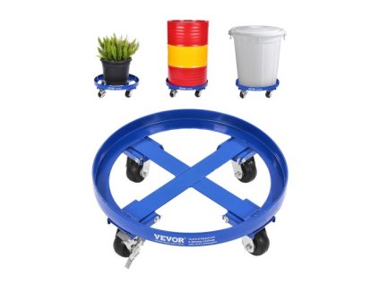 55 galónový bubon Dolly 2000 lb Barrel Dolly Cart Drum Caddy 4 kolesá