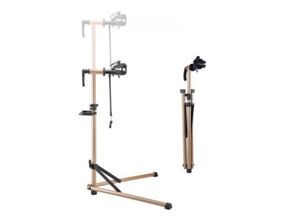 Stojan na opravu bicyklov 88 lb Nastaviteľný stojan na údržbu bicyklov s boxom na náradie