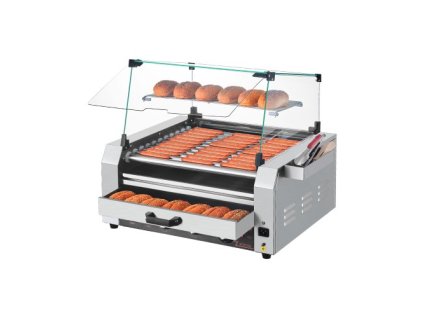 327926 30 parek v rohliku 11valcovy elektricky gril ohrivac buchet 2400w