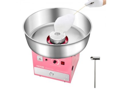 329816 komercni stroj na vyrobu cukrove vaty 1000w pro party pink