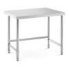 Pracovný stôl z nehrdzavejúcej ocele - 100 x 70 cm - nosnosť 92 kg