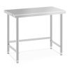 Pracovný stôl z nehrdzavejúcej ocele - 100 x 60 cm - nosnosť 90 kg