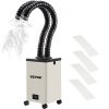 Odsávač spájkovacích dymov , 150W 106 CFM odsávač dymov, 3-stupňový 3-rýchlostný filter s hadicou na spájkovanie, laserové gravírovanie a zváranie pre domácich majstrov