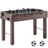 Stolný futbal , 48-palcový stolný futbal štandardnej veľkosti, vnútorný stolný futbal plnej veľkosti pre domácnosť, rodinu a herňu, stolný futbal, sada obsahuje 2 loptičky a 2 držiaky na poháre