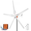 Veterný generátor , veterná turbína 12V/AC, veterný generátor 500W s MPPT regulátorom 5 lopatiek s automatickým nastavením smeru vetra Vhodné na terasy, morské plavidlá, karavany, chaty, lode