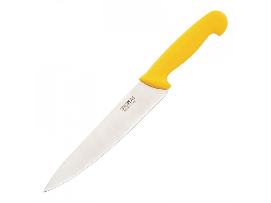 Hygiplas šéfkuchařský nůž žlutý 21,5cm