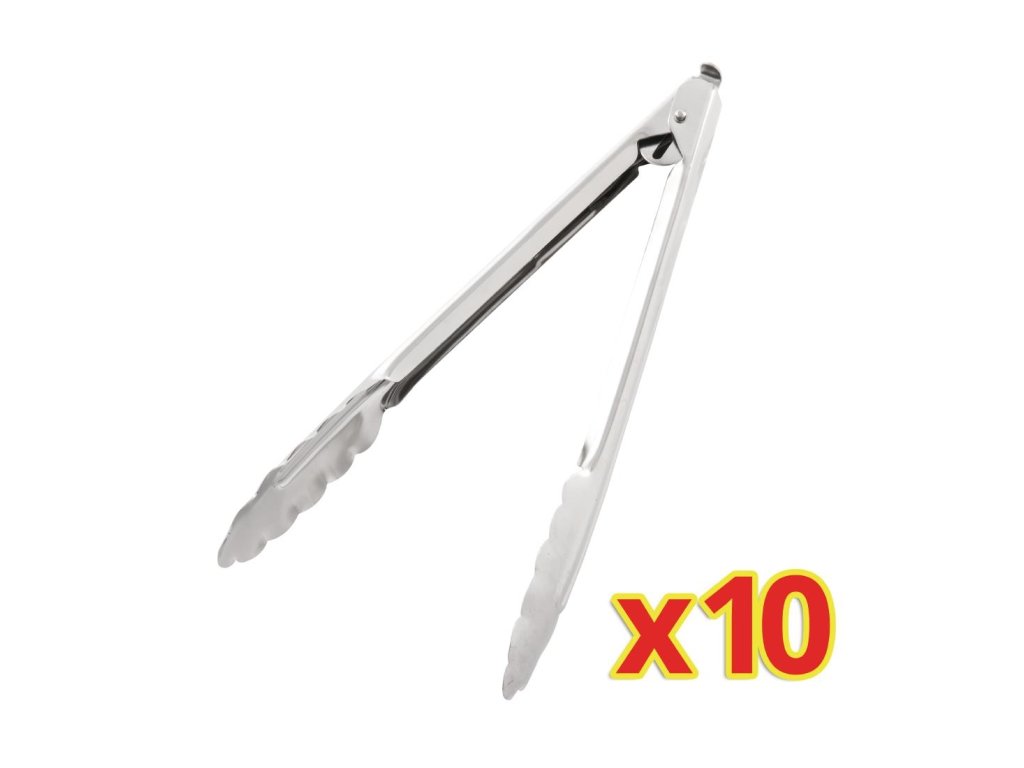 BULK ADVANTAGE x10 servírovacích klieští Vogue 25,5 cm (10 kusov)