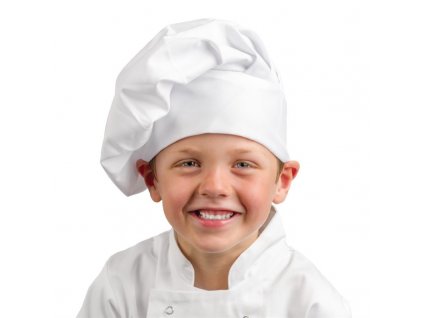 Whites dětská kuchařská čepice bílá