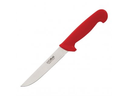 Hygiplas vykosťovací nůž s pevnou čepelí červený 15cm