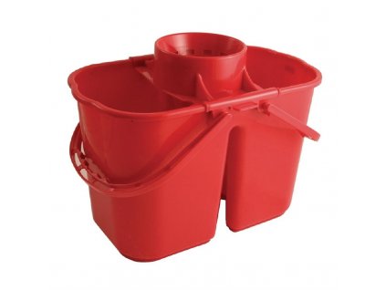 Jantex barevně rozlišené dvojité mopové kbelíky červené