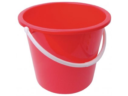 Jantex kulatý plastový kbelík červený 10l