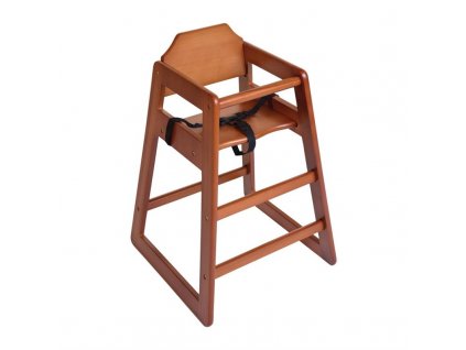 Bolero vysoká židle dřevěná v provedení tmavé dřevo