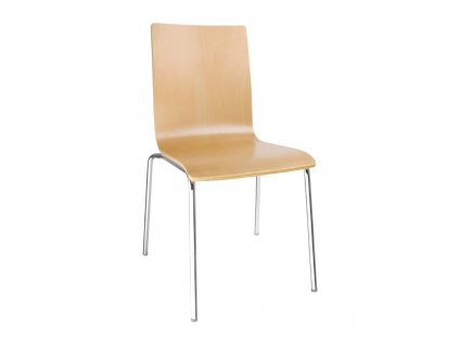 Bolero židle s čtvercovým opěradlem s přírodní povrchovou úpravou (sada 4ks)