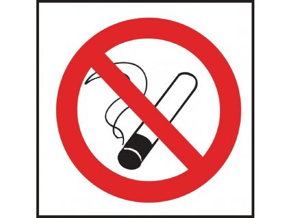 Cedulka se symbolem zákazu kouření