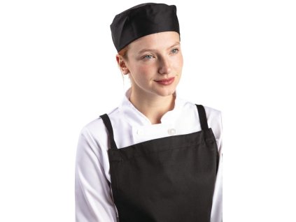 Biela unisex čiapka z polybavlny čierna XL