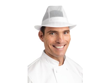 Trilby klobúk bez sieťky na vlasy biela M