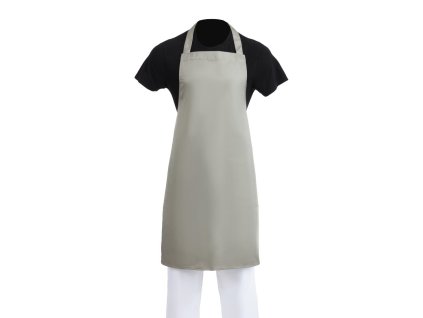 Biela halterneck zástera polyester-bavlna olivovozelená