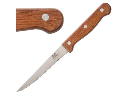 Steakový nôž Olympia drevená rukoväť 21,5 cm (12 kusov)
