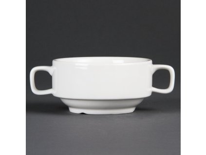 Olympia Whiteware stohovateľný pohár na polievku 40 cl (6 kusov)
