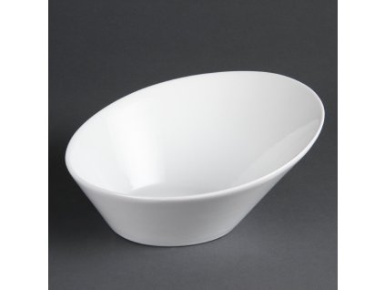 Olympia Whiteware oválne šikmé misky 22,2 x 24,6 cm (3 kusy)
