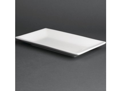 Olympia Whiteware obdĺžnikové servírovacie misky 25x15cm (4 kusy)