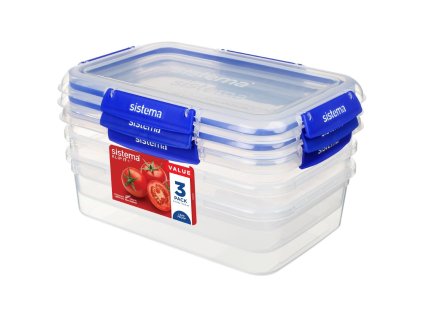 Sistema Klip It box na uskladnenie potravín 2L (3 kusy)