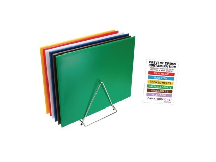Sada Hygiplas HDPE dosiek na krájanie so stojanom 610x455x12mm