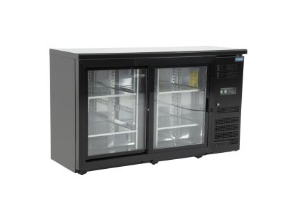 Tyčový displej Polar U-series s 2 posuvnými dverami