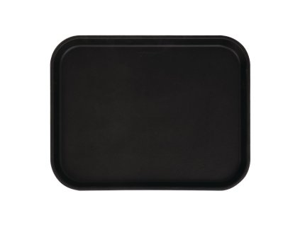 Cambro Camtread obdĺžnikový protišmykový podnos zo sklenených vlákien čierny 45,7 cm