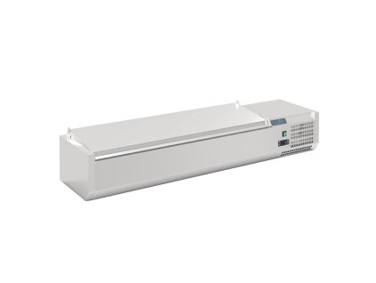 Polar G-séria prisadená chladiaca vitrína s vekom 6x GN 1/4