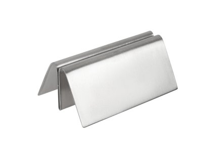 Trojuholníkový držiak na jedálny lístok Olympia z nehrdzavejúcej ocele