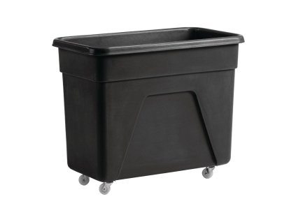 Čierny polyetylénový vozík stredný 67 (V) x 81,5 (Š) x 45,5 (H) cm