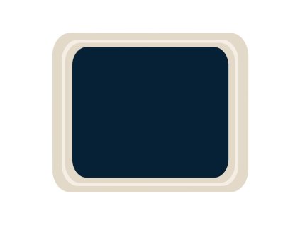 Podnos Rolltex Original modrý 32,5 x 26,5 cm