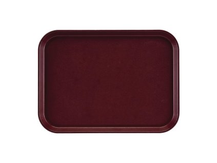 Cambro Epictread obdĺžnikový protišmykový podnos zo sklenených vlákien bordeaux 41,5 x 30,5 cm
