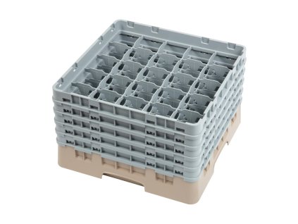 Kôš do umývačky riadu Cambro Camrack s 25 priehradkami, max.výška skla 25,7 cm