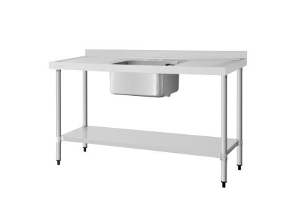 Vogue nerezový drez jednodrezový odkvapkávač ľavý a pravý 150x60cm