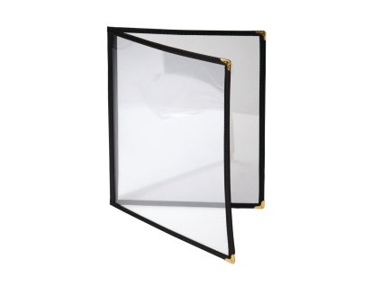 Držiak na menu Olympia American Style A4 čierny dvojitý