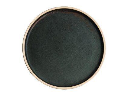 Olympia Plátno ploché okrúhle taniere tmavozelené 25cm (6 kusov)