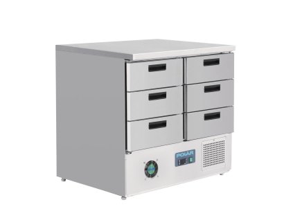 Chladiaci pracovný stôl Polar G-series so 6 zásuvkami 240L
